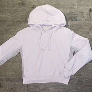 Hoodie with mesh sides